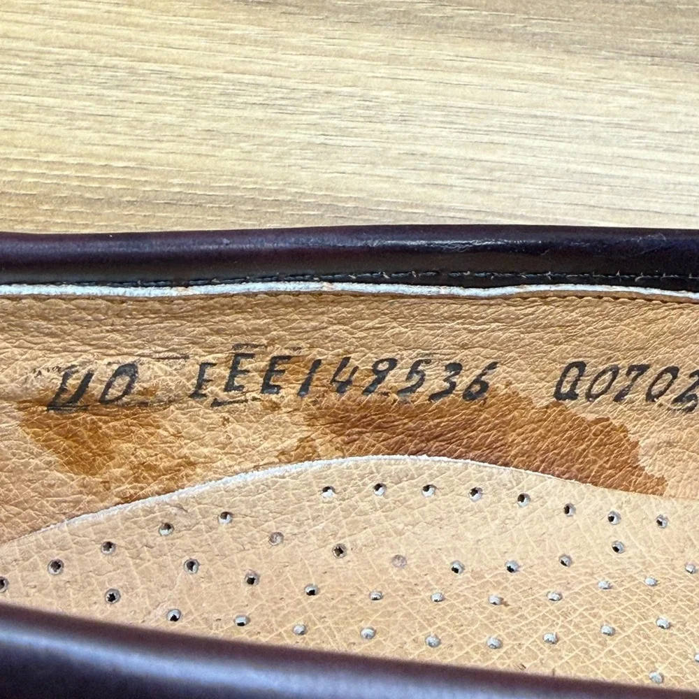 Stuart McGuire Apron Toe Buckle Loafers Mens 10 EE‎ Bugundy Leather Formal